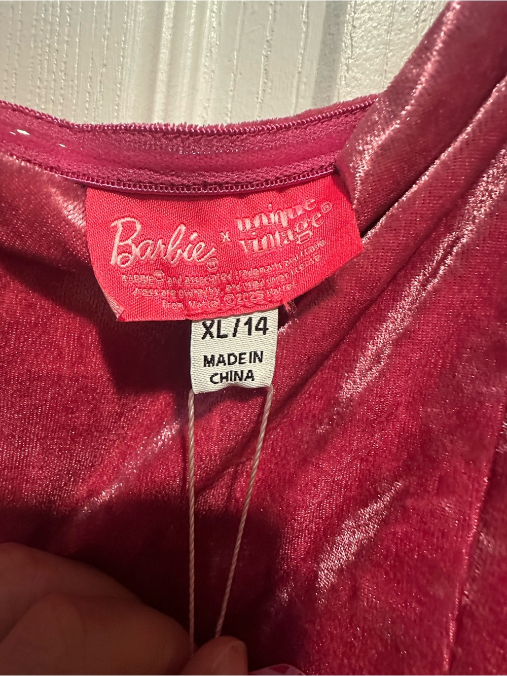 NWT Barbie x Unique Vintage Size XL/14 Light Up Dream Glow Swing Dress - Picture 5 of 5